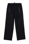 Dsquared2 Pantaloni Stile Tennis In Cotone Tecnico In Black