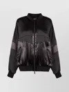 Dsquared2 Technical Fabric Bomber Sweatshirt In Black