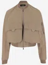 Dsquared2 Technical Fabric Jacket In Nut