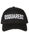 Dsquared2 Black Baseball Cap With Front Logo In Black