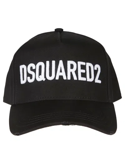 Dsquared2 Technicolor Black Embroidered Baseball Cap