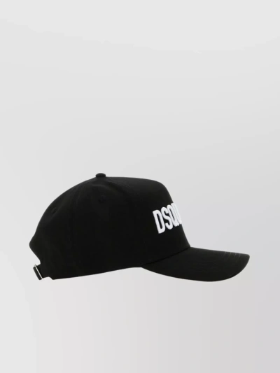Dsquared2 Logo Embroidery Cap In Black