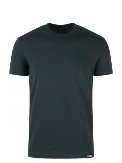 Dsquared2 Technicolor Round Neck T-shirt In Green