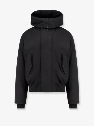 Dsquared2 Techno Down Bomber Nylon Jacket In Black