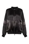 Dsquared2 Techno Fabric Colourblock Jacket In Black