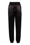 Dsquared2 Track Pants In Techno Fabric In Black