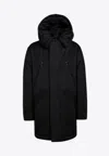 Dsquared2 Black Techno Padded Parka Men In Black