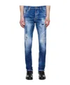Dsquared2 Teddy Belt Loop Jeans In Blue