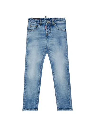 Dsquared2 Kids' Teddy Boy Jeans In Blue