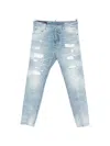 Dsquared2 Teddy Distressed Jeans In Blue