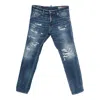 Dsquared2 Teddy Distressed Jeans In Blue
