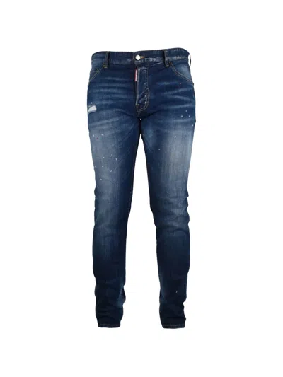 Dsquared2 Teddy Distressed Paint-splatter Jeans In Pink