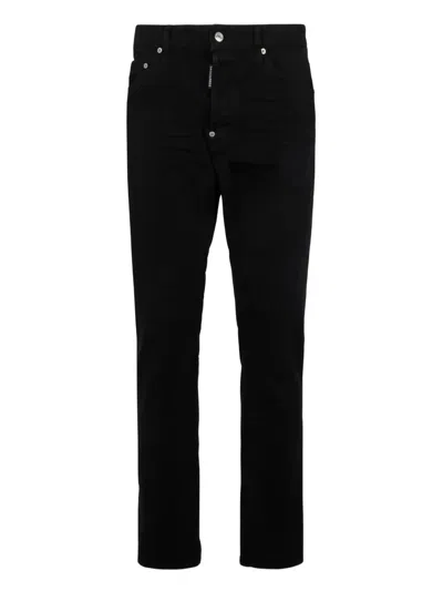 Dsquared2 Teddy Garment Dyed Jeans In Black