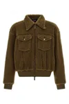 Dsquared2 Teddy Oversized Jean Jacket In Brown