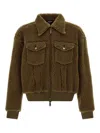 Dsquared2 Teddy Oversized Jean Jacket In Brown