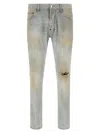 Dsquared2 Light Blue Denim Jeans In Blue