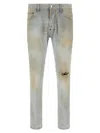 Dsquared2 Light Blue Denim Jeans In Gray