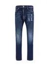 Dsquared2 Teddy Mini Front Jeans In Blue