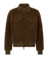 Dsquared2 Teddy Oversized Jean Jacket In Brown