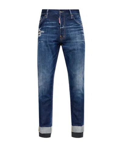 Dsquared2 Teddy Ripped Jeans In Black