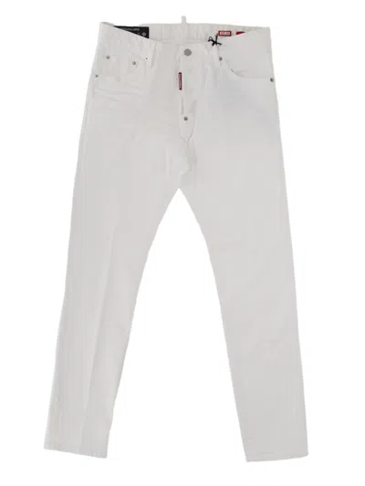 Dsquared2 Teddy Slim-fit Clean Finish Jeans In White