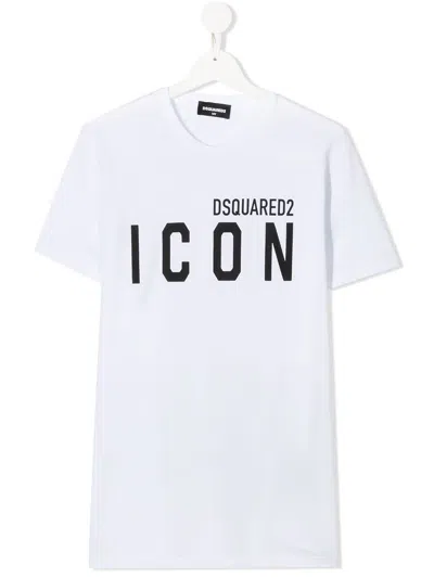 DSQUARED2 ICON-MOTIF COTTON T-SHIRT