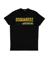Dsquared2 Teen Logo-print Short-sleeved T-shirt In Black