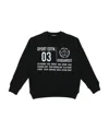 Dsquared2 Teen Slogan Print Sweatshirt In Black