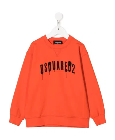 DSQUARED2 DSQUARED2 KIDS LOGO PRINTED CREWNECK SWEATSHIRT
