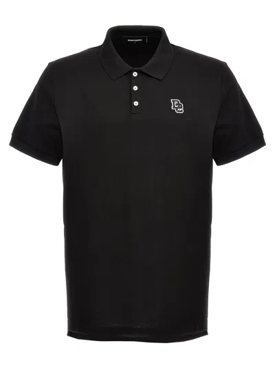 Dsquared2 Black Piquet Polo Shirt