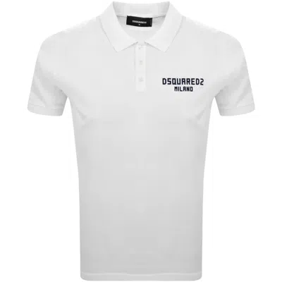 Dsquared2 Tennis Fit Polo White