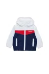 Dsquared2 Giacca Windbreaker Colorblock Stile Tennis In Blue