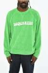 Dsquared2 Terry Cotton Crew-neck Sweatshirt In Multi