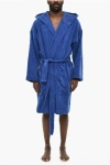 Dsquared2 Terry Cottton Bathrobe With Belt