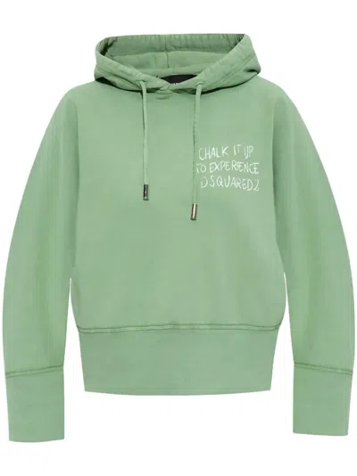 DSQUARED2 TEXT-DETAIL HOODIE