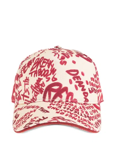 Dsquared2 Text-print Baseball Cap In Neutral