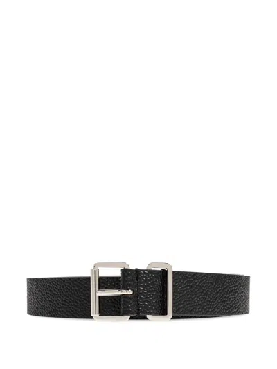 Dsquared2 Textured Buckle Belt In Black