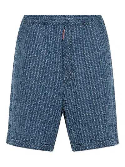 DSQUARED2 TEXTURED DENIM SHORTS