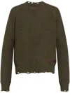 Dsquared2 Textured Knit Sweater With Cut-out Details And Relaxed Fit