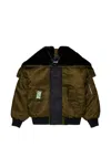 Dsquared2 Textured-collar Jacket In Multi
