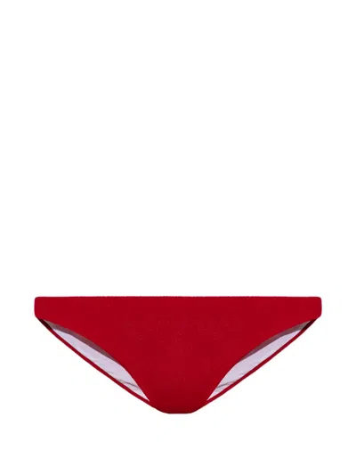 Dsquared2 Textured-finish Bikini Bottoms In Red