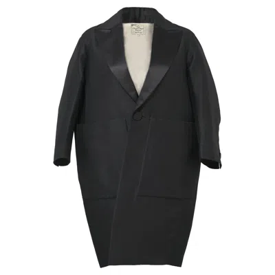Dsquared2 The  Oversized Coat In Black Wool