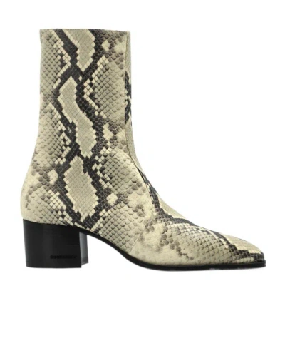Dsquared2 Thick Heeled Short Boots In Nude