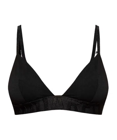 Dsquared2 Thin Shoulder Strap Bra In Black