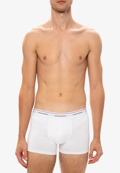 Dsquared2 Logo-waistband Boxers In White