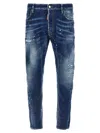 Dsquared2 Stretch Denim Blend Tidy Biker Jeans