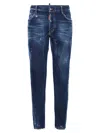 Dsquared2 Distressed Slim-fit Jeans With Unique Splatter Detailing