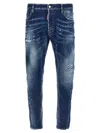 Dsquared2 Stretch Denim Blend Tidy Biker Jeans