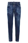 Dsquared2 Distressed Slim-fit Jeans With Unique Splatter Detailing