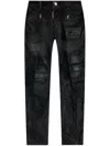 Dsquared2 Tidy Biker Jeans In 900 Black